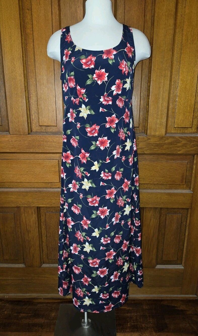 VTG Tickets Clothing Long Maxi Floral Dress 90s Y2K Phoebe Friends Womens Small
